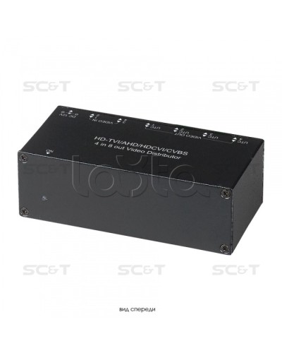 Распределитель видеосигнала HDCVI/HDTVI/AHD/CVBS SC&T CD408HD в Белгороде Видеоусилители, Модуляторы, Делители Pintop.ru