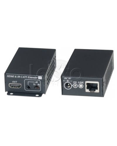 Комплект для передачи HDMI сигнала с ИК повторителем по одному кабелю витой пары SC&T HE02EI в Белгороде Видеоусилители, Модуляторы, Делители Pintop.ru