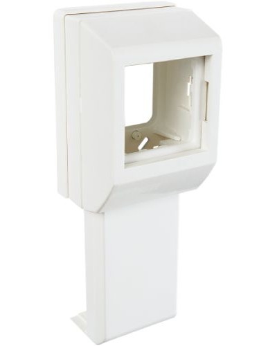 Суппорт с рамкой на 1 пост (45х45) вдоль профиля универсальный SPL 020007S в Белгороде Аксессуары для кабель-канала Pintop.ru