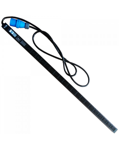 Блок розеток верт, 1-фазный с авт., A/V-метр, 16A / 250V, 20xC19, шнур 3.0 м, IEC309 TWT (TWT-PDVI-20C9-I9) в Белгороде Блоки розеток Pintop.ru