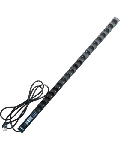 Блок розеток вертикальный 20xSchuko, 250V, 16A, шнур 3 метра, вилка Schuko TWT TWT-PDV-20GS-GP в Белгороде Блоки розеток Pintop.ru