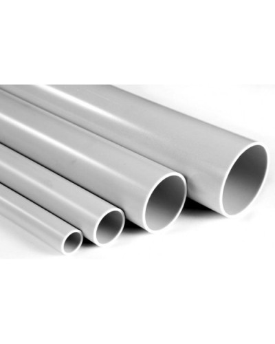 Труба гладкая ПВХ жесткая легкая диам 20, цвет серый (3м) Экопласт 30020 в Белгороде Гладкая труба Pintop.ru