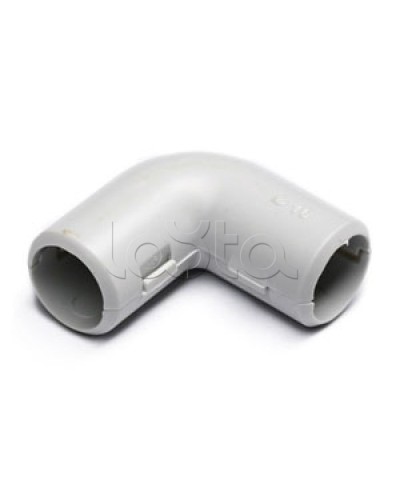 Угол 90° (из двух частей) для труб D32 мм, без галогена Экопласт 41232HF в Белгороде Аксессуары для труб (ОКЛ) Экопласт Pintop.ru