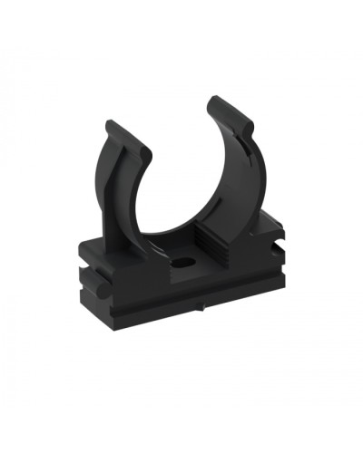 CFQ25 Держатель (клипса) для труб, для монтажного пистолета D25мм, цвет чёрный (50шт) Экопласт (41525BL) в Белгороде Держатели, клипсы, скобы Pintop.ru