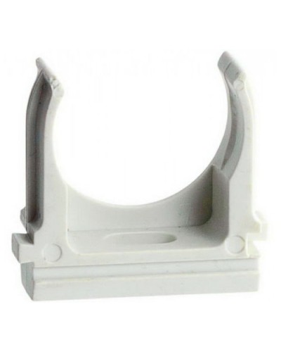 Держатель (клипса) для гофрированной или жесткой гладкой трубы D25 мм, цвет чёрный (50 шт/уп) Экопласт 41725-50BL в Белгороде Держатели, клипсы, скобы Pintop.ru