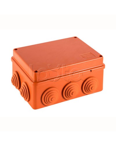 JBS150 Коробка огн. E110, о/п 150х110х70мм, без галогена, 10 вых., IP55, 5P, (0,15-2,5 мм2), цвет оранж. Экопласт (43099HF) в Белгороде Коробки (ОКЛ) Экопласт Pintop.ru