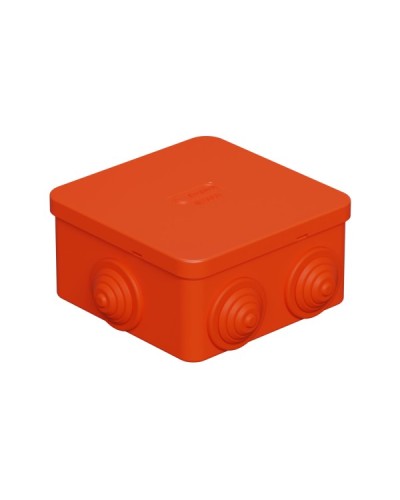 Коробка огн. E110, о/п 85х85х50мм,без галогена, 12 вых., IP55, 9P, оранж. Экопласт (43151HF) в Белгороде Распределительные коробки Pintop.ru