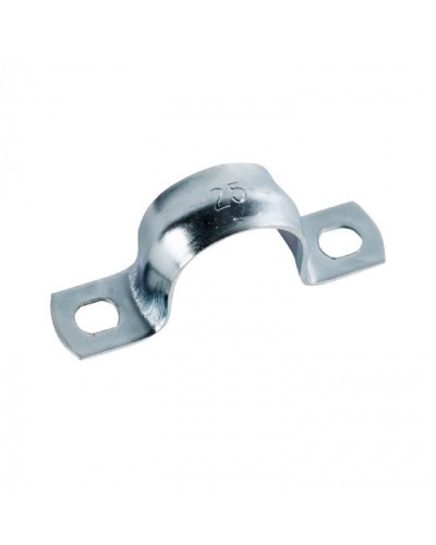 Скоба оцинк. с двумя отверстиями, для трубы D25мм (5шт) Экопласт (43625-5) - Скоба оцинкованная с двумя отверстиями, для трубы D25мм (5шт) Экопласт в Белгороде Держатели, клипсы, скобы Pintop.ru
