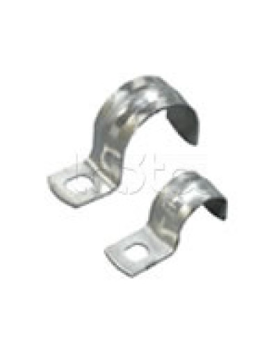 Скоба оцинкованная с одним отверстием для трубы D16мм, м.о. 6,5-5,0мм (1уп=100шт) Экопласт (43716P) в Белгороде Держатели, клипсы, скобы Pintop.ru