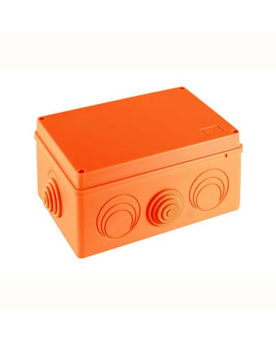 JBS210 Коробка огн. E110, о/п 210х150х100мм, без галогена,8 вых., IP55, 6P, (2,5-25 мм2), цвет оранж. Экопласт (43746HF) в Белгороде Коробки (ОКЛ) Экопласт Pintop.ru