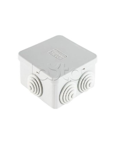 Коробка распределительная о/п 70х70х40, 6 вых, без галогена Экопласт 44056HF в Белгороде Распределительные коробки Pintop.ru