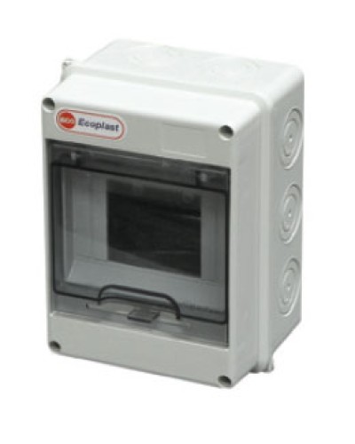 Шкаф настенный, 8-9 модулей, IP65 Экопласт 46408 в Белгороде Боксы для автоматов Pintop.ru