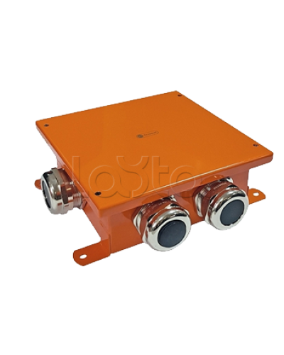 SMB120 Коробка металлическая, огн. E-110,о/п 120х120х60, 4 метал. гермоввода, IP66, 3P, (2,5-25 мм2), цвет оранж. Экопласт (56504) в Белгороде Коробки (ОКЛ) Экопласт Pintop.ru