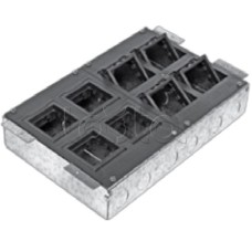 Люк в пол на 8 модулей с суппортом и коробкой Экопласт 70083