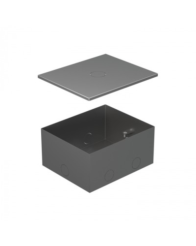 BOX/4 Металлическая коробка с крышкой для заливки в пол 159,6х133,6х75мм для люков 70040 Экопласт (70141) в Белгороде Системы лючков и колонн Pintop.ru