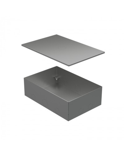 BOX/6-8 Металлическая коробка с крышкой для заливки в пол 249,6х167,6х75мм Экопласт (70161) в Белгороде Распределительные коробки Pintop.ru