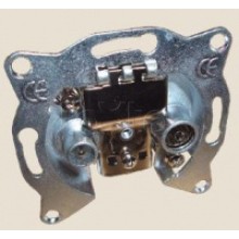 Механизм розетки TV+FM проходной LK60 Экопласт 865300-1