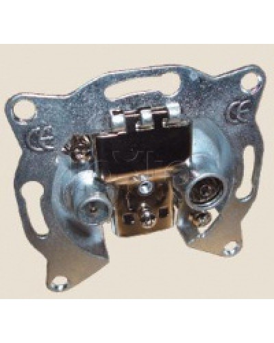 Механизм розетки TV+FM проходной LK60 Экопласт 865300-1 в Белгороде Розетки компьютерные и телефонные Pintop.ru