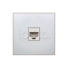Накладка с суппортом розетки компьютерной и телефонной на 1 вход БЕЗ разъема LK60 Экопласт (866104-0)