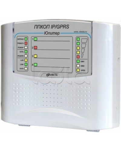 Элеста Юпитер-1431 (ППКОП Юпитер-4 IP/GPRS, пластик. корпус) в Белгороде Приемно-контрольные приборы Pintop.ru