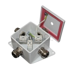 Коробка монтажная огнестойкая Гефест КМ-О (4к)-IP66, два ввода 80х80х68