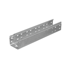 Лоток перфорированный 80х100х0,7 L2500 мм "Быстрый монтаж ПЛЮС" INOX304 КМ-Профиль (LPplus80-100-0.7-2500 INOX304)