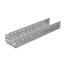 Лоток перфорированный 80х150х1,0 L4000 мм "Быстрый монтаж ПЛЮС" КМ-профиль (LPplus80-150-1.0-4000)