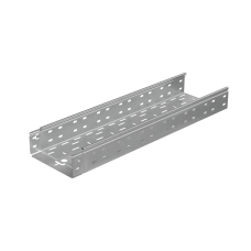 Лоток перфорированный 80х200х1,2 L2500 мм "Быстрый монтаж ПЛЮС" КМ-Профиль (LPplus80-200-1.2-2500)