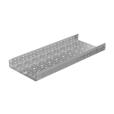 Лоток перфорированный 80х400х1,0 L5000 мм "Быстрый монтаж ПЛЮС" КМ-профиль (LPplus80-400-1.0-5000)