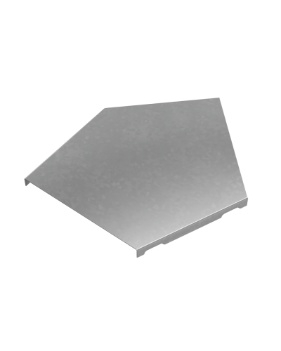 Крышка горизонтального угла 45 гр. 150 мм ПЛЮС INOX304 КМ-Профиль (KGLplus45-150 INOX304) в Белгороде Аксессуары для лотков Pintop.ru