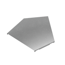 Крышка горизонтального угла 45 гр. 200 мм "ПЛЮС" INOX304 КМ-Профиль (KGLplus45-200 INOX304)