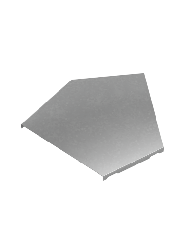 Крышка горизонтального угла 45 гр. 200 мм ПЛЮС INOX304 КМ-Профиль (KGLplus45-200 INOX304) в Белгороде Аксессуары для лотков Pintop.ru