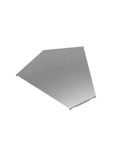 Крышка горизонтального угла 45 гр. 300 мм ПЛЮС INOX304 КМ-Профиль (KGLplus45-300 INOX304) в Белгороде Аксессуары для лотков Pintop.ru