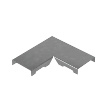 Крышка угла горизонтального 90 гр. прямого 50 мм "ПЛЮС" КМ-профиль (KPGLplus90-50)
