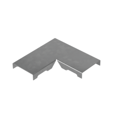 Крышка угла горизонтального 90 гр. прямого 50 мм "ПЛЮС" КМ-профиль (KPGLplus90-50)