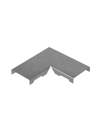 Крышка угла горизонтального 90 гр. прямого 50 мм ПЛЮС КМ-профиль (KPGLplus90-50) в Белгороде Аксессуары для лотков Pintop.ru