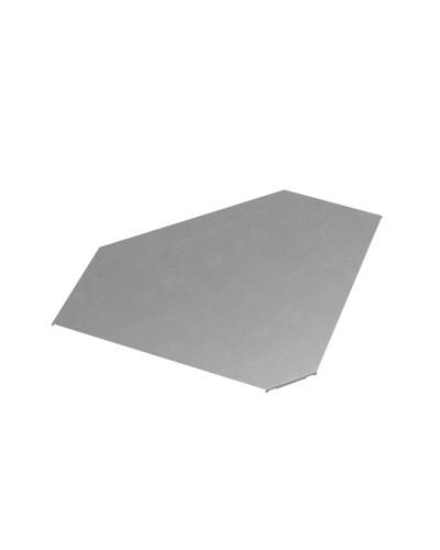 Крышка горизонтального угла 90 гр. 600 мм ПЛЮС INOX304 КМ-Профиль (KGLplus90-600 INOX304) в Белгороде Аксессуары для лотков Pintop.ru