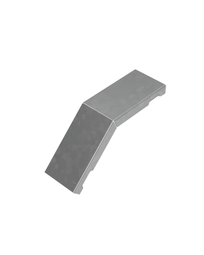 Крышка внешнего вертикального угла 45 гр. 50 мм ПЛЮС HD КМ-Профиль (KVLplus45-50 HD) в Белгороде Аксессуары для лотков Pintop.ru