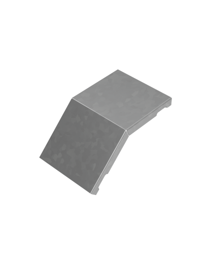 Крышка внешнего вертикального угла 45 гр. 100 мм ПЛЮС HD85 КМ-профиль (KVLplus45-100 HD85) в Белгороде Аксессуары для лотков Pintop.ru
