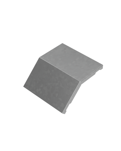 Крышка внешнего вертикального угла 45 гр. 150 мм ПЛЮС КМ-Профиль (KVLplus45-150) в Белгороде Аксессуары для лотков Pintop.ru