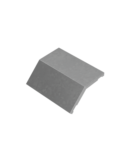 Крышка внешнего вертикального угла 45 гр. 200 мм ПЛЮС HD КМ-Профиль (KVLplus45-200 HD) в Белгороде Аксессуары для лотков Pintop.ru