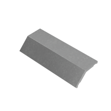 Крышка внешнего вертикального угла 45 гр. 400 мм "ПЛЮС" INOX304 КМ-Профиль (KVLplus45-400 INOX304)