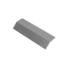 Крышка внешнего вертикального угла 45 гр. 500 мм "ПЛЮС" INOX304 КМ-Профиль (KVLplus45-500 INOX304)