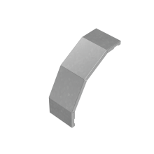 Крышка внешнего вертикального угла 90 гр. 100 мм "ПЛЮС" INOX304 КМ-Профиль (KVLplus90-100 INOX304)