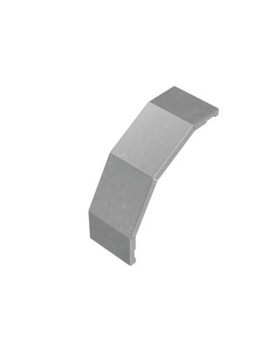 Крышка внешнего вертикального угла 90 гр. 100 мм ПЛЮС КМ-профиль (KVLplus90-100) в Белгороде Аксессуары для лотков Pintop.ru