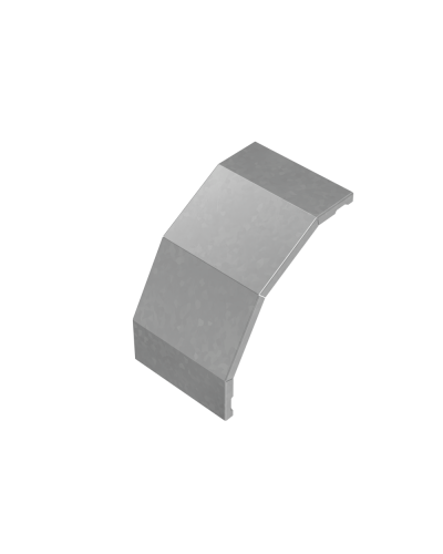 Крышка внешнего вертикального угла 90 гр. 150 мм ПЛЮС INOX304 КМ-Профиль (KVLplus90-150 INOX304) в Белгороде Аксессуары для лотков Pintop.ru