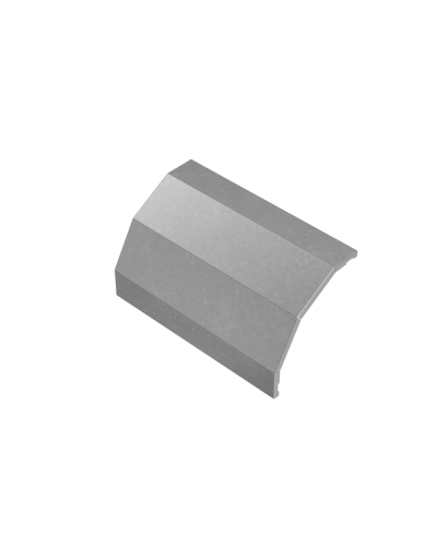 Крышка внешнего вертикального угла 90 гр. 400 мм ПЛЮС HD85 КМ-профиль (KVLplus90-400 HD85) в Белгороде Аксессуары для лотков Pintop.ru