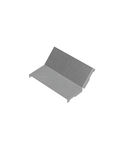 Крышка внутреннего вертикального угла 45 гр. 150 мм ПЛЮС INOX304 КМ-Профиль (KNLplus45-150 INOX304) в Белгороде Аксессуары для лотков Pintop.ru