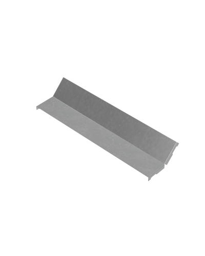 Крышка внутреннего вертикального угла 45 гр. 400 мм ПЛЮС INOX304 КМ-Профиль (KNLplus45-400 INOX304) в Белгороде Аксессуары для лотков Pintop.ru