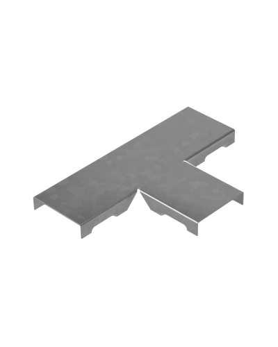 Крышка Т-отвода прямого 50 мм ПЛЮС КМ-профиль (KPTDplus50) в Белгороде Аксессуары для лотков Pintop.ru